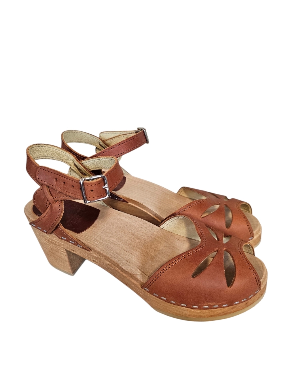 Maguba Wooden Clog Sandals, size 39